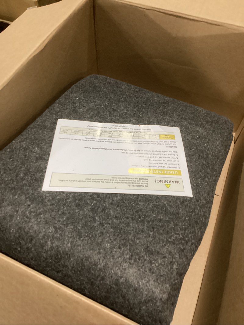 Condition photo showing Good Condition for BALEINE Felt Non Slip Rug Pads, Extra Large 1/4" Thick Felt and Rubber Backing, Shock Absorbing Carpet Pad for All Carpets and Hardwood Floors (5x7 Ft) 7' x 5' (Rectangular) 1/4" Thick