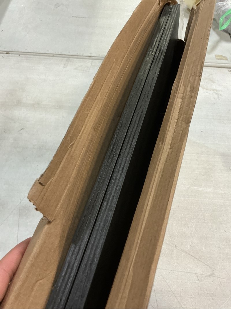 Condition photo showing As Is for Zuiguoshan Deep Floating Shelves for Wall, 24 Inch x 12 Inch Deep Wide Black Floating Shelves Wall M