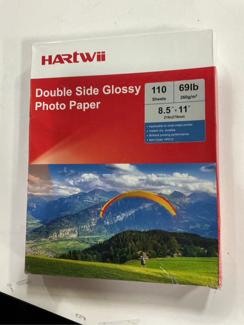 Condition photo showing New/Like New for 110 Sheets Thick Double Side Glossy Photo Paper 8.5x11 Inches 69lbs for Inkjet Printers and Dye Ink 260Gsm Suitable for Inkjet Printing Printer Double sided-69lbs-110sheet