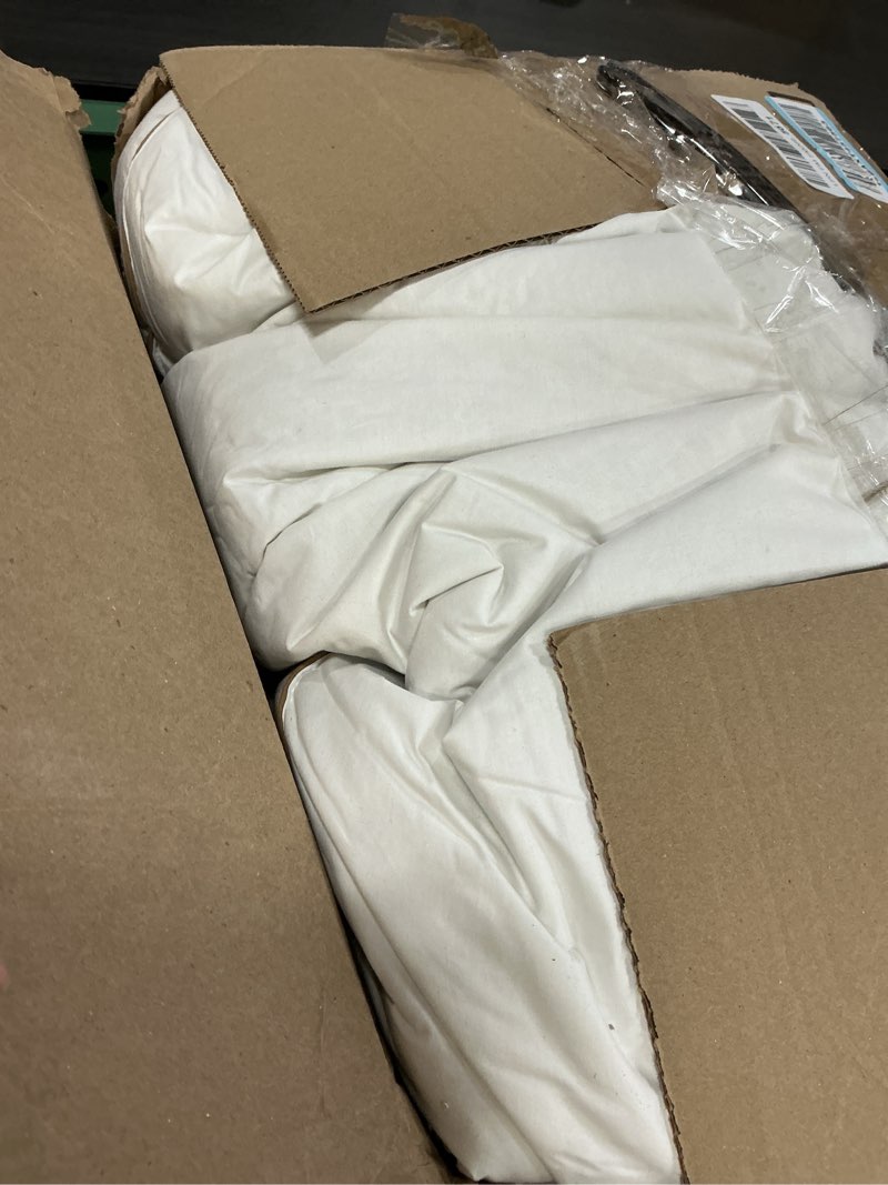 Condition photo showing As Is for puredown® Goose Feather Down Pillows Queen Size Set of 2, Soft Fluffy Bed Pillow for Sleeping with 100% Cotton Cover, Medium Firm Luxury Hotel Collection Pillow for Back, Stomach or Side Sleeper 01 Brown Queen (Pack of 2)
