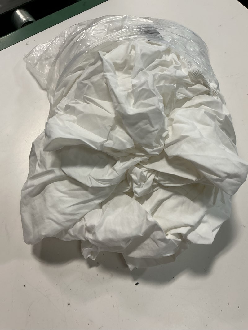 Condition photo showing Good Condition for quince organic crisp percale fitted sheet set, king, white