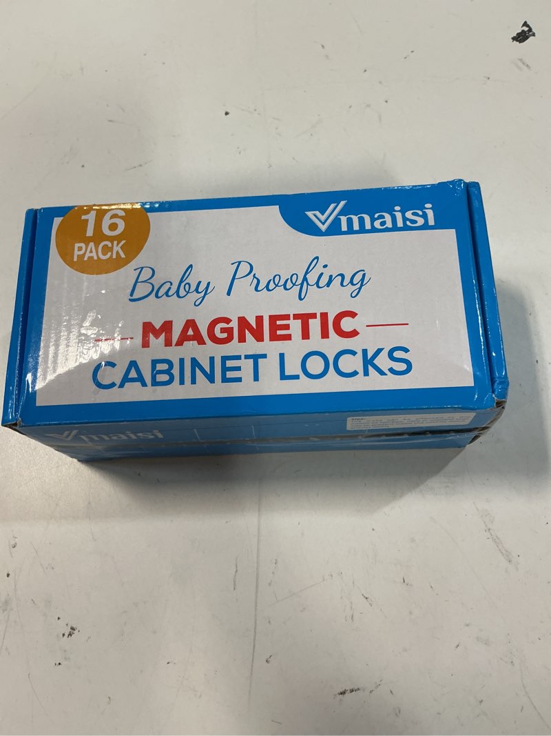 Condition photo showing New/Like New for vmaisi 16 pack child safety magnetic cabinet locks - children proof cupboard baby locks latches - adhesive for cabinets & drawers and screws fixed for protection standard 16.0