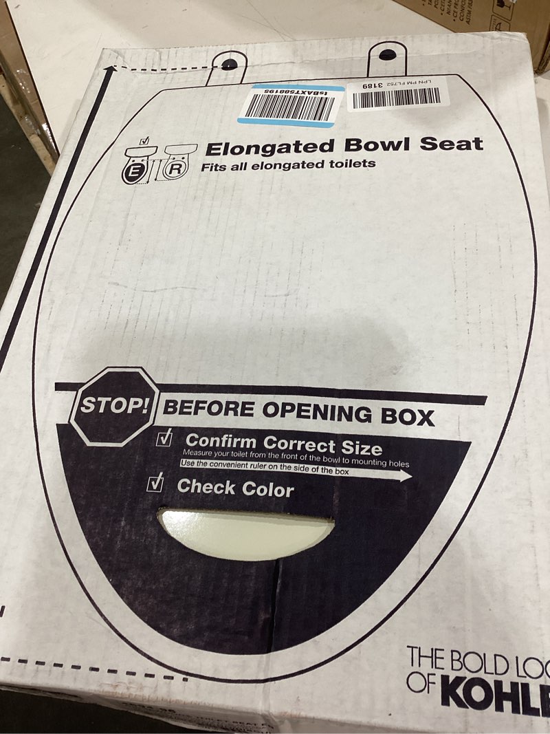 Condition photo showing Good Condition for ridgewood toilet seat eb biscuit elongated elongated
