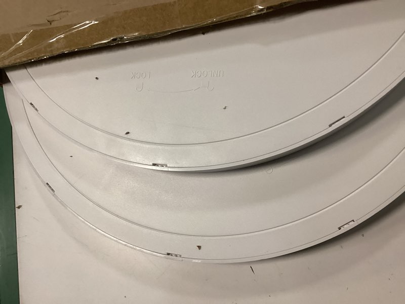 Condition photo showing Good Condition for allsmartlife led flush mount ceiling light 2-pack, 18 inch 36w 4650lm dimmable led ceiling light, 3000k/4000k/6500k, round led light fixture for laundry room, hallway white 18inch 2-pack