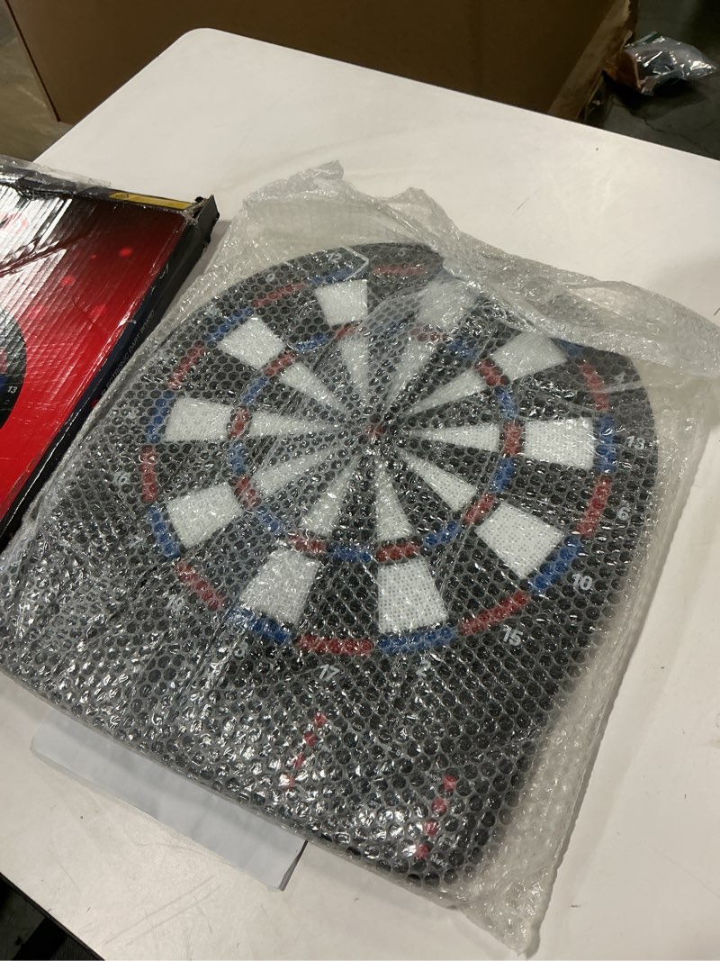 Condition photo showing As Is for Electronic Dart Board, Digital Dartboard Soft Tip, 32 Games and 359 Variants with Colorful Cricket Display, 100 Soft Tips (missing darts)