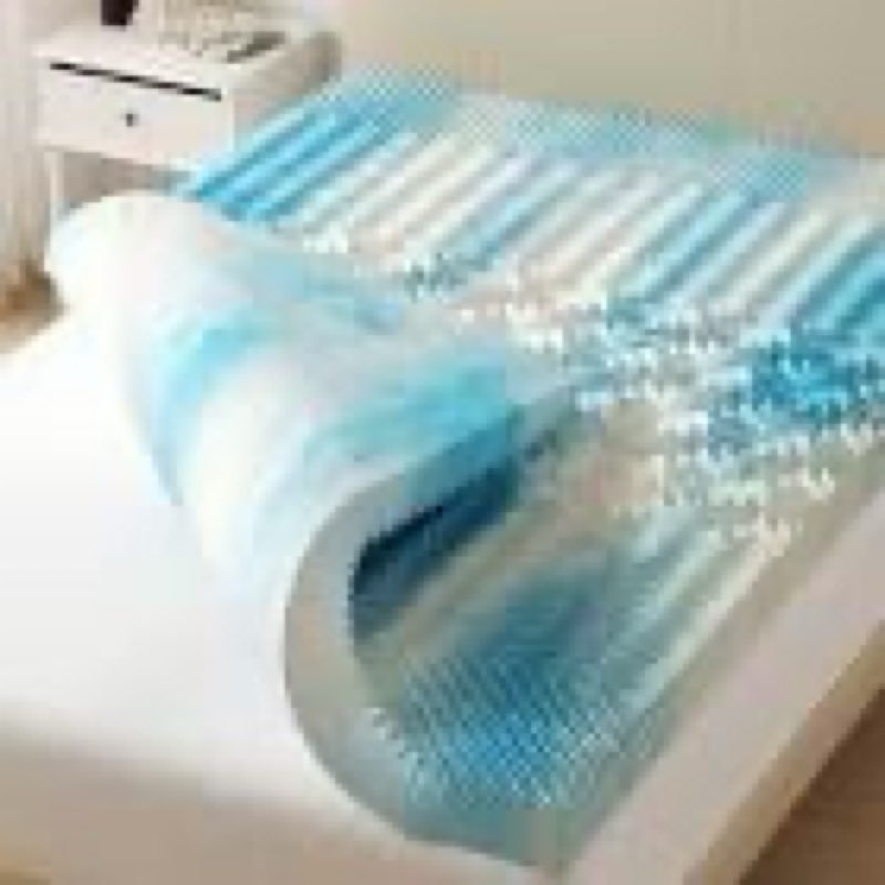 dumos 2 inch gel memory foam mattress topper queen size, cooling breathable comfy mattress pad for p
