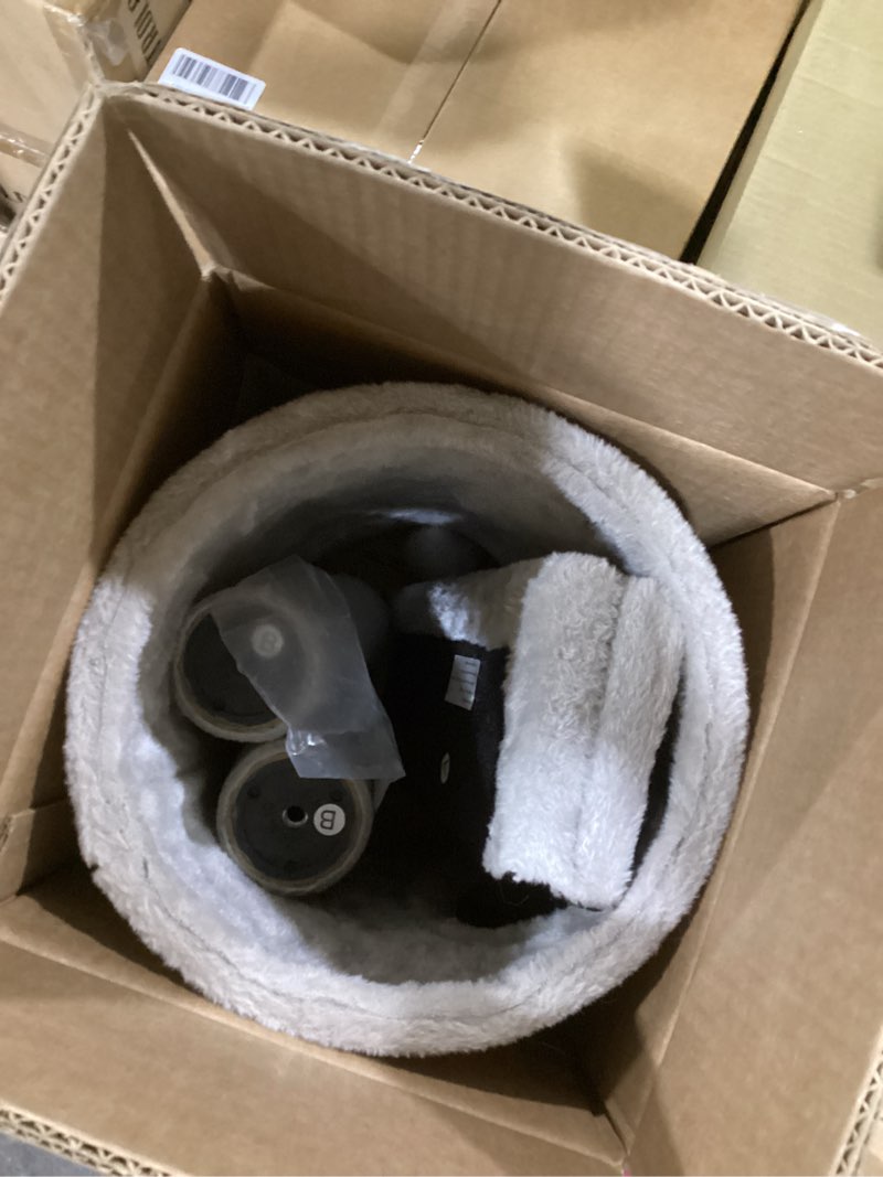 Condition photo showing Good Condition for cat craft scratching post 20.5" cat tree with tunnel carpet cat tower kitten tree cat tree with hanging ball for indoor cat, grey light grey