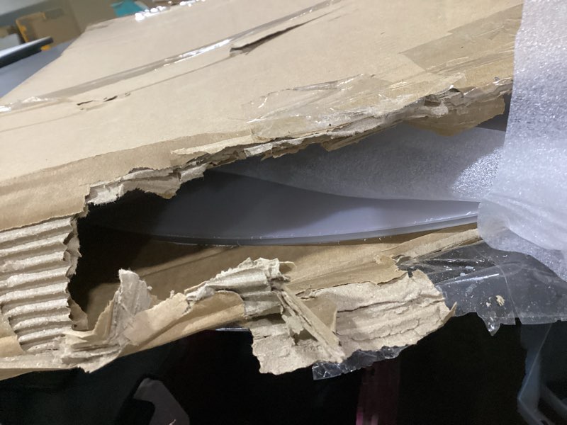 Condition photo showing As Is for Window Well Covers Outside, Heavy-Duty Egress Window Well Cover Clear, All-Weather Against Debris, UV Resistant, Tear-Resistant, Waterproof, Windproof (Only Cover), 41" X 16"