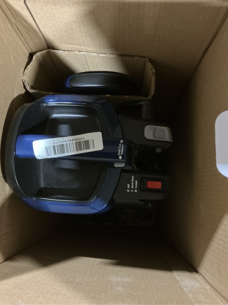 Condition photo showing As Is for Shark NV151 Navigator Swivel Pro Complete Upright Vacuum with HEPA Filtration, Swivel Steering, Pet Power Brush, Crevice Tool & Upholstery Tool, for Pet Hair & Multi-Surface Cleaning, Navy