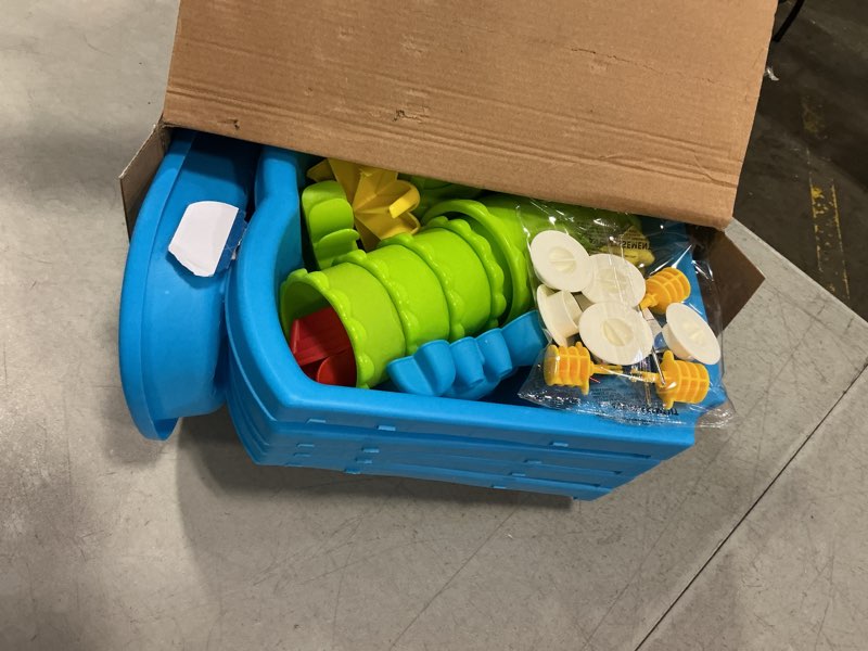 Condition photo showing New/Like New for 4-tier water table for toddlers 1-3 3-5, sand beach water table toys for kids, water and sand sensory table beach outdoor birthday gifts toys for kids toddlers age 3 4 5 6 7 8 boys girls platter-style beach table