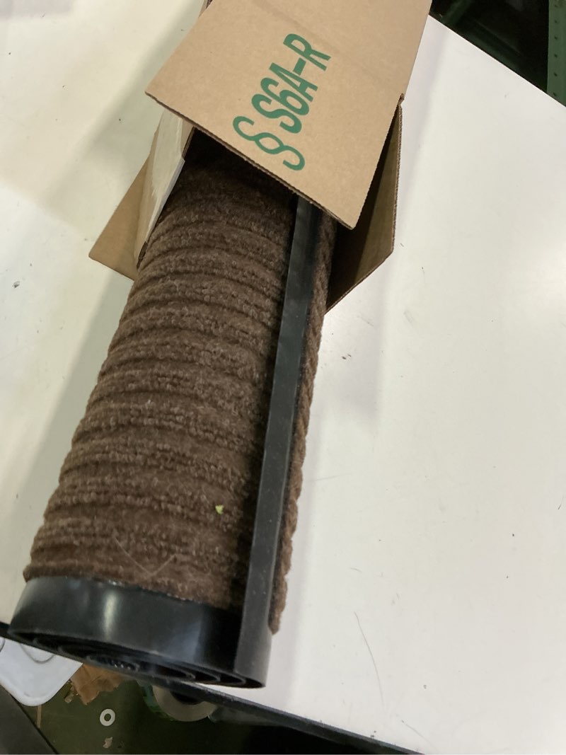 Condition photo showing As Is for DII Durable Walk Off Utility Indoor/Outdoor Runner, 22x60, Brown Brown 1'10" x 5' (Rectangular)