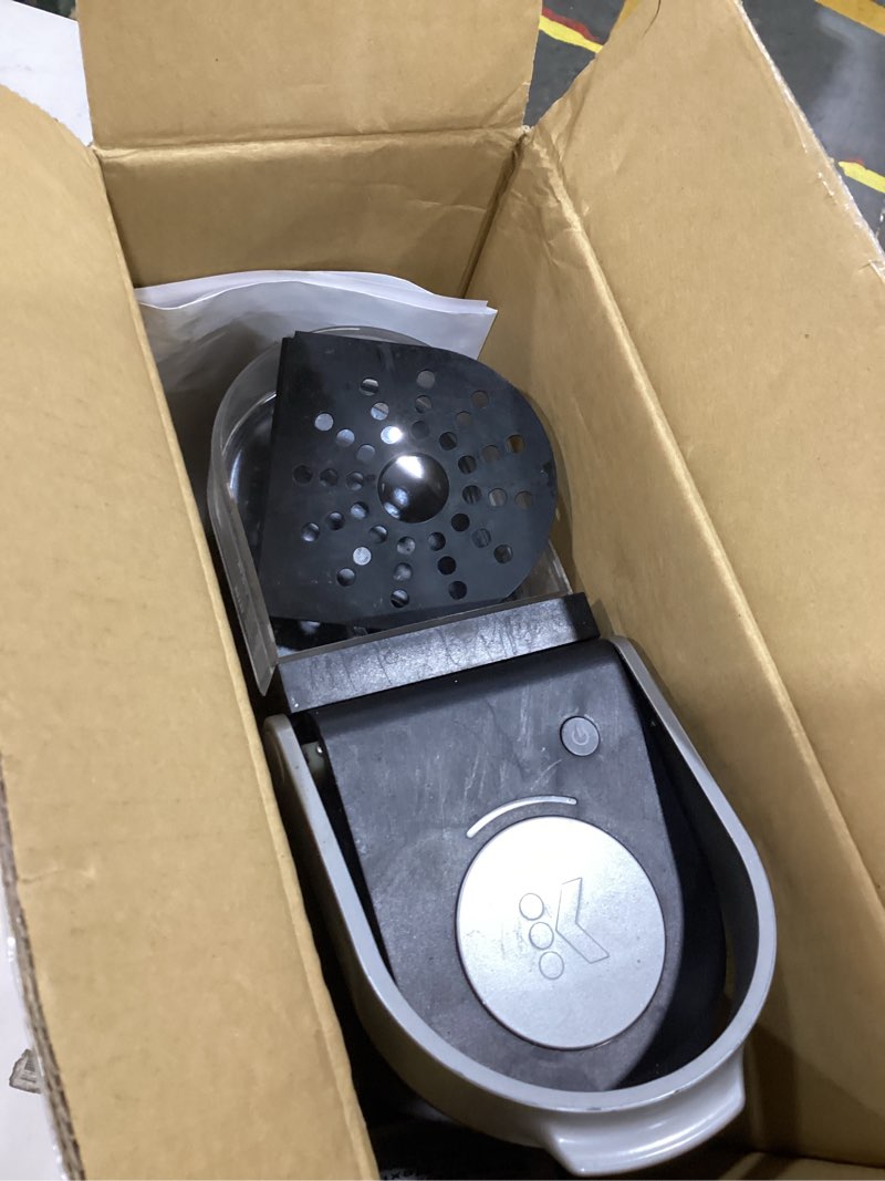 Condition photo showing As Is for keurig k-mini single serve k-cup pod coffee maker, 6 to 12oz brew size, with cord storage, perfect for small spaces, black