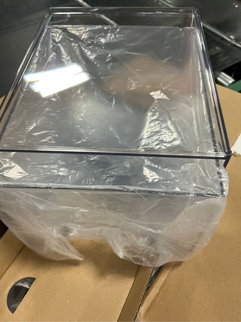 Condition photo showing Good Condition for vtopmart stackable storage drawers set of 4, clear plastic organizer bins for bathroom supplies,ideal for cabinet,pantry,laundry room organization 2 small+2 wide