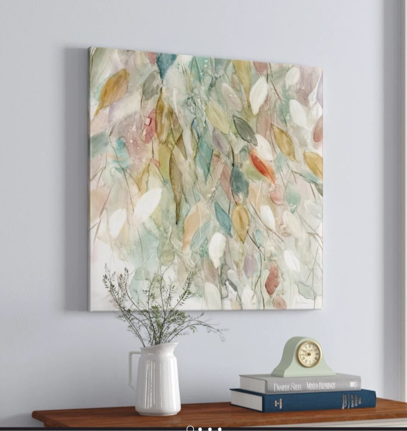 \" Rainy Cascade canvas print 40 x 40