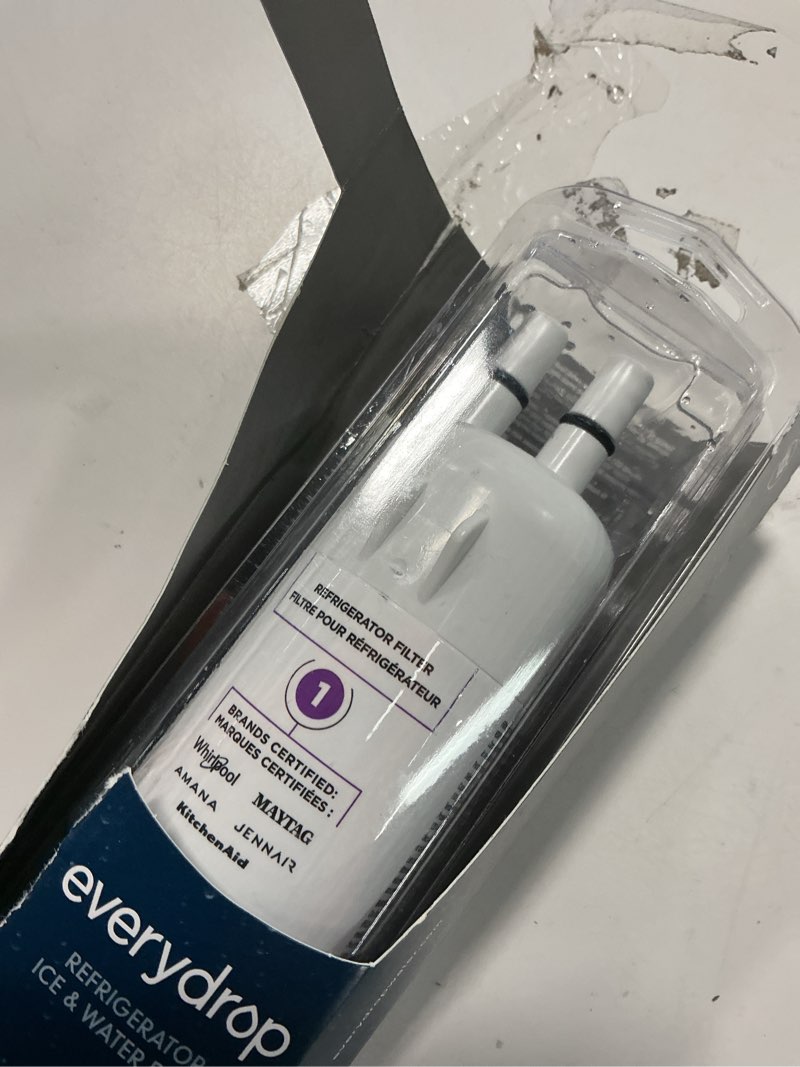 Condition photo showing As Is for everydrop by Whirlpool Ice and Water Refrigerator Filter 1, EDR1RXD1, Single-Pack , Purple 1 Count (Pack of 1)