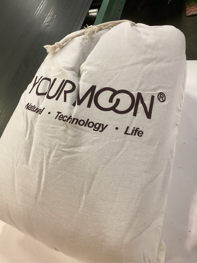 Condition photo showing New/Like New for your moon all season wool comforter queen, natural australian wool filling duvet insert, 100% cotton shell, breathable hypoallergenic comforter(gray)