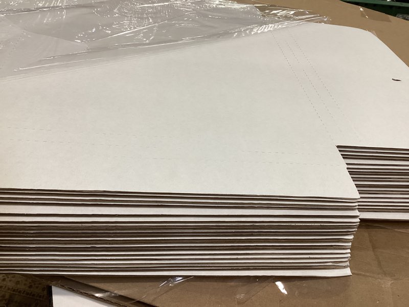 Wisaiboxl White Vinyl Record Mailers 12.8x12.8x1 inch LP Mailing Corrugated Cardboard Boxes, Easy Fo