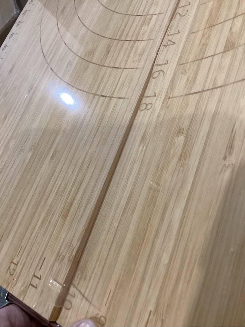 Condition photo showing As Is for Montex Pastry Board with Measurement 23.5“ x 19.5", Kneading Board Wood, Pastry Baking Board with Counter Lip