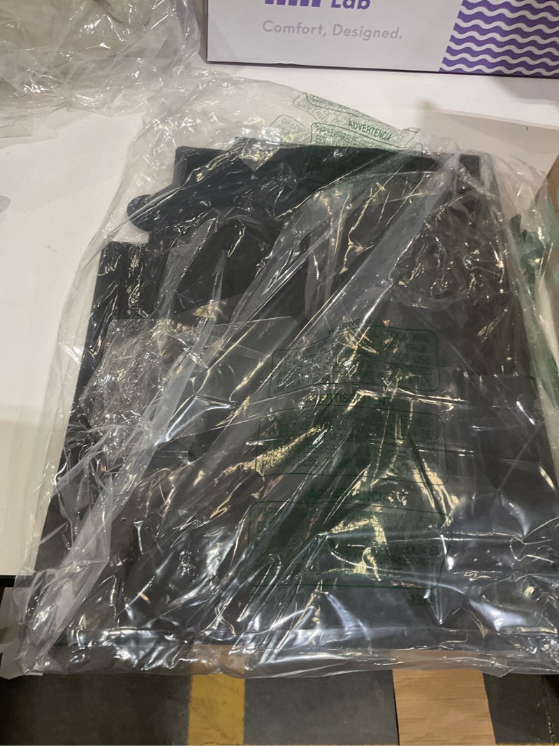 Condition photo showing As Is for Foldable Scrapbook Paper Storage Organizer, 12x12 Scrapbook Paper Storage, Plastic File Organizer, Black, 3 Pack