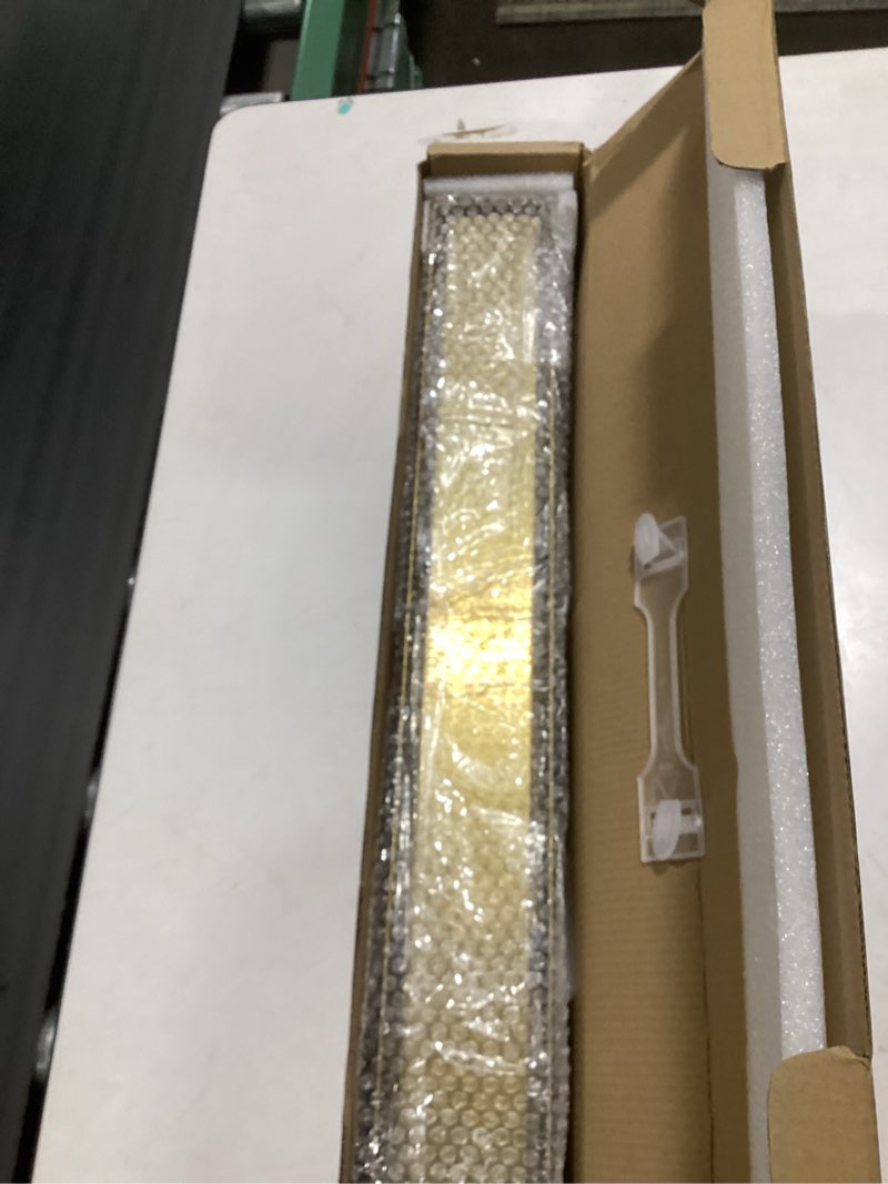 Condition photo showing New/Like New for Linear Shower Drain, 24 Inch Brushed Gold 304 Stainless Steel Shower Drain with Tile Insert Panels, Rectangle Shower Floor Drain with Adjustable Feet, Hair Catcher, Fits Bathroom, Balcony Brushed Gold 24-inch