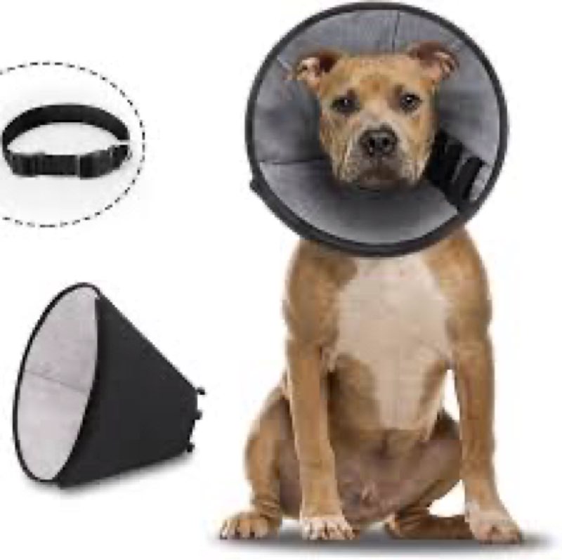 Marnonsis Soft Dog Cone Collar to Stop Licking, Comfortbale Cones for Dogs After Surgery, Adjustabl 