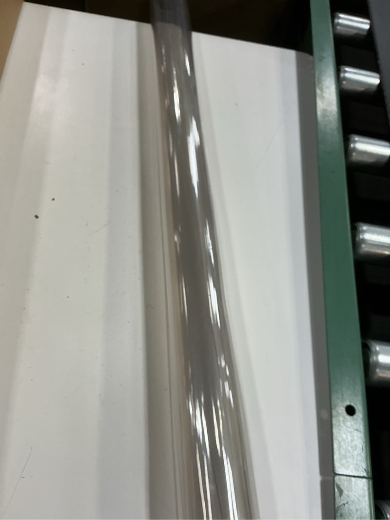 Condition photo showing As Is for necaux custom multisize 1.5mm thick clear pvc table cover protector - 30 x 30 inch waterproof pvc table protector square vinyl non-slip desk pad mat 30" x 30" clear 1.5mm