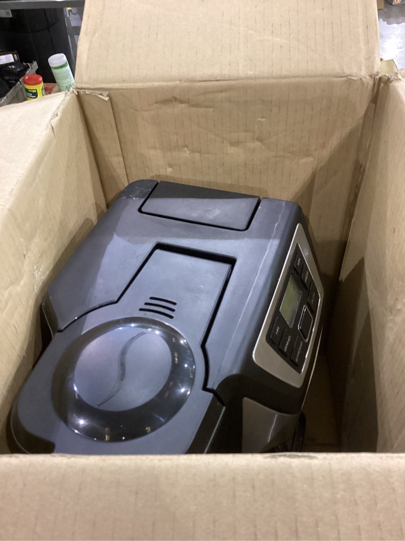 Condition photo showing As Is for BLACK+DECKER 12-Cup Mill and Brew Coffee Maker, Automatic Grind and Brew Drip Coffee Machine, Programmable, Sneak-A-Cup, Reusable Filter. 12-Cup Coffee System