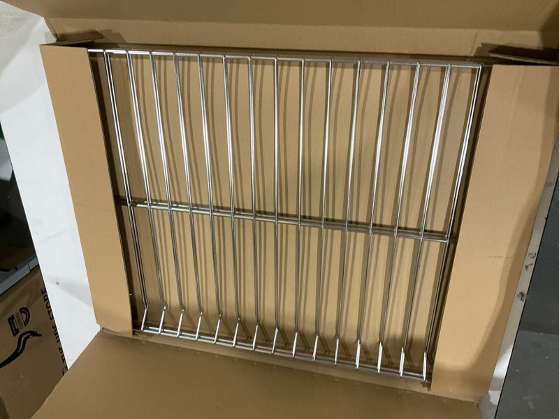 Condition photo showing New/Like New for allstare wb48t10095 oven rack replacement parts for ge profile spectra xl44 oven wire rack 23.7" x 17.4" 304 stainless steel hotpoint ge gas stove range oven parts ocen shelf rack-flat 2 pcs