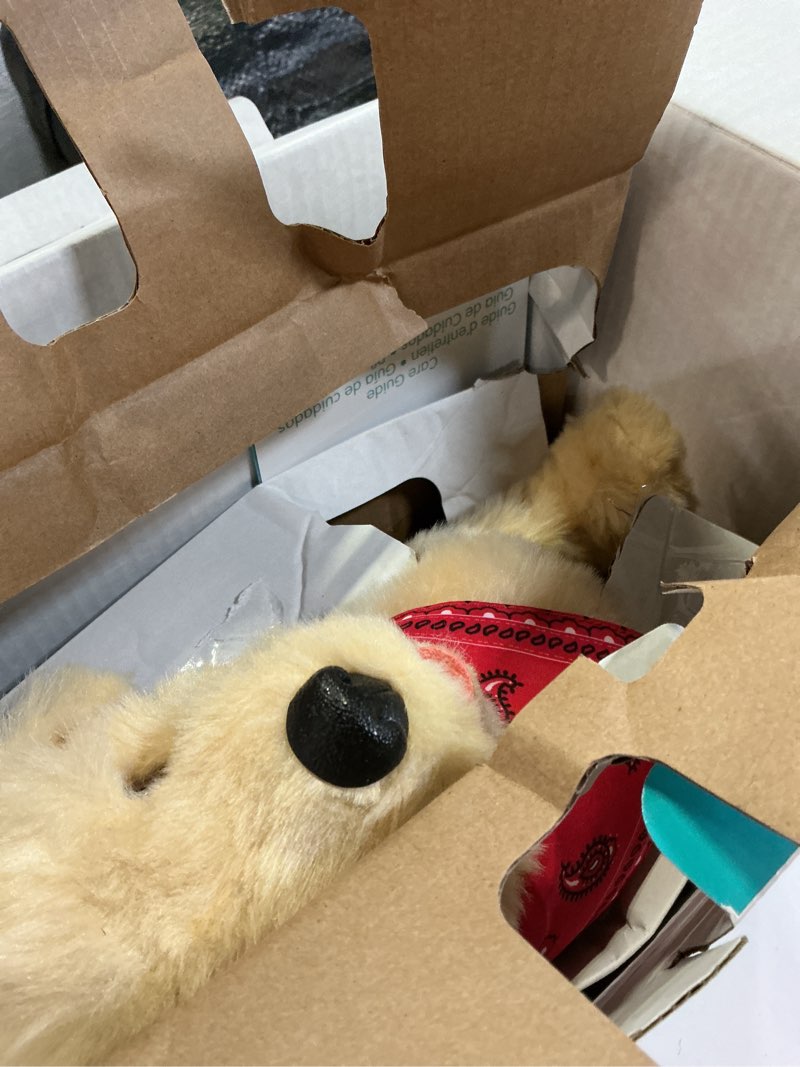 Condition photo showing Good Condition for joy for all ageless innovation companion pet for seniors - lifelike animatronic dog - realistic soft-touch coat & heartbeat - therapy stuffed animal - toy for alzheimer's & dementia - golden pup brown