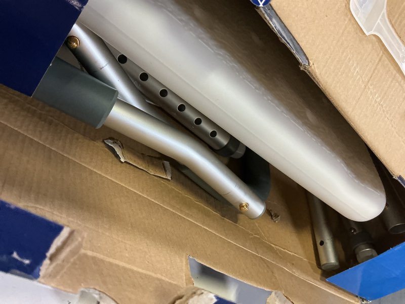 Condition photo showing Good Condition for Medline Shower Chair for Elderly, Seniors, Adults & Disabled - Heavy Duty Shower Seat with Padded Arms and Back for Inside Shower, Adjustable Height Bath Stool for Bathtub, 350 lb, Slip Resistant White