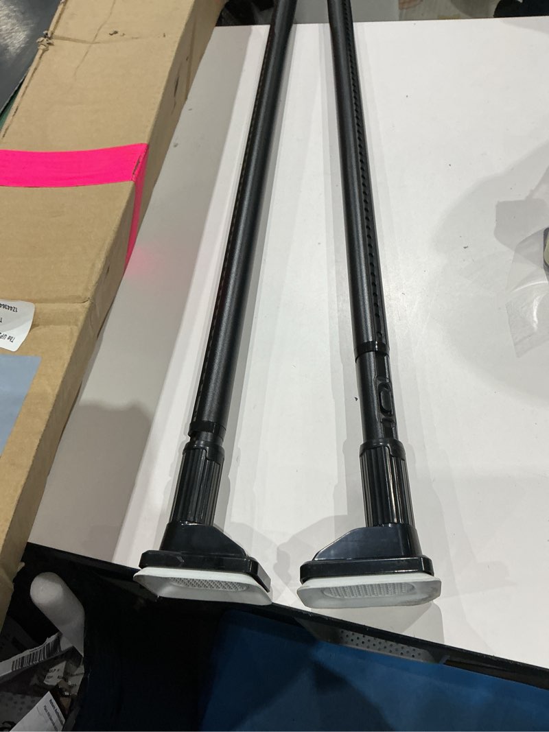 Condition photo showing As Is for umimile tension rod, strong ?amazing maximum 70kg load capacity? vacuum suction cup fall prevention tension rod one-touch extension easy installation 32mm thick diameter waterproof rental ok bathroom