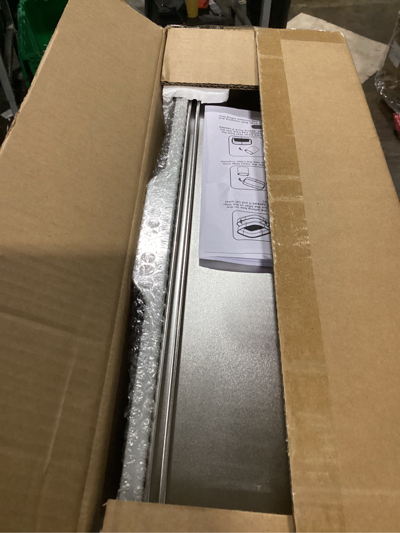 Condition photo showing Good Condition for xxl stainless steel sifting litter box with lid, fully enclosed 8" deep metal cat litter box, leak-proof, for pine pellets or clumping litter, for large & multi-cats, with litter mat & scooper & brush 8" gray with 6" sifter xxl