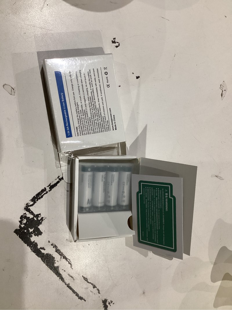 Condition photo showing Good Condition for Keeppower Li-ion AA Rechargeable Batteries 1.5V 3600mWh Lithium Double A Battery (4 Pack) 3600 mWh