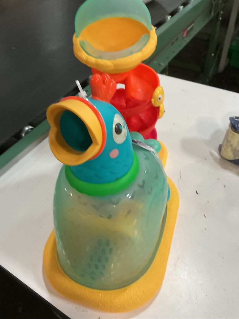 Condition photo showing As Is for battat pop-a-doodle-doo chicken ball popper with music lights, learning toy for baby and toddler