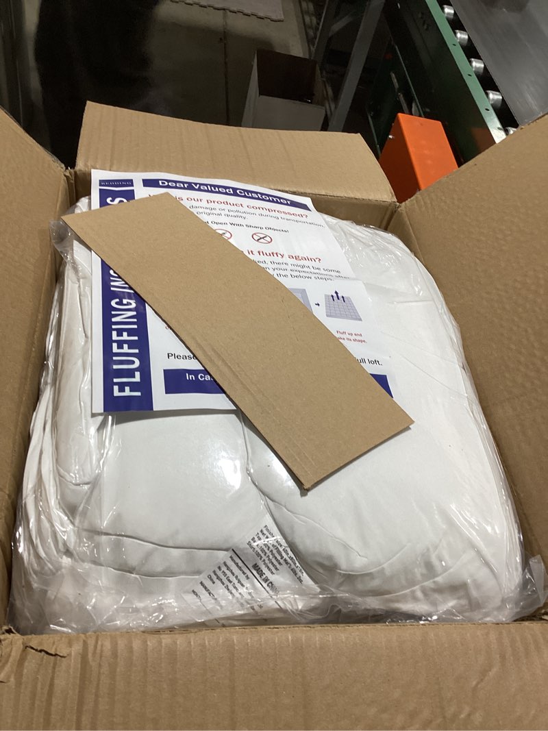 Condition photo showing Good Condition for Mattress Topper Queen for Back Pain, Extra Thick Mattress Pad Cover, Plush Pillow Top, Deep Elastic Pocket, White Queen White