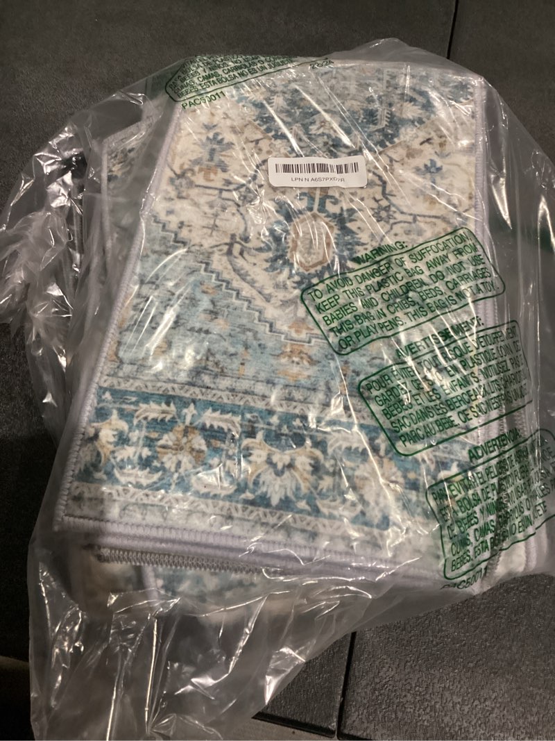 Condition photo showing Good Condition for 8”x 30” Carpet Stair, Anti-Slip Carpet Treads for Wooden Steps, Self-Adhesive Decorative Stair Runners, Slip-Resistant Treads for Indoor Wooden Staircases (15, Blue, 8X30 inch) 8X30 inch Blue 15