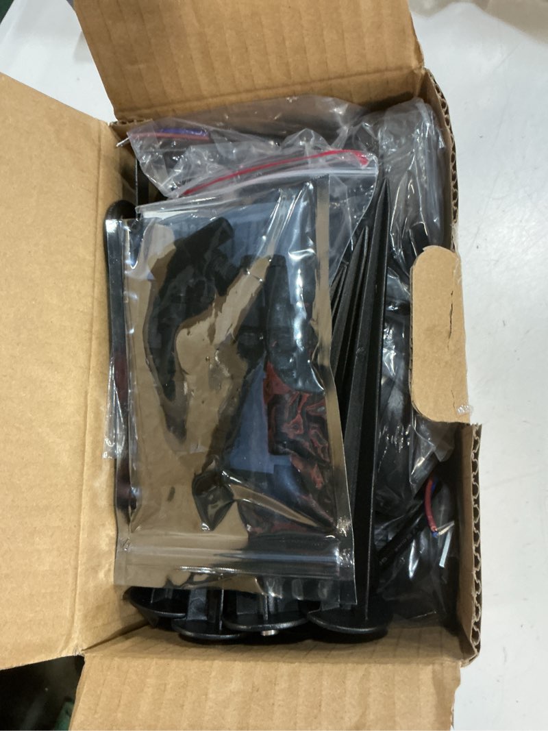 Condition photo showing Good Condition for low voltage landscape lights outdoor: 7w 700lm led landscape lighting with connectors for tree garden yard pathway | 12v 24v warm white 2700k spotlights | ip65 waterproof | 6 pack warm white - 6 pack