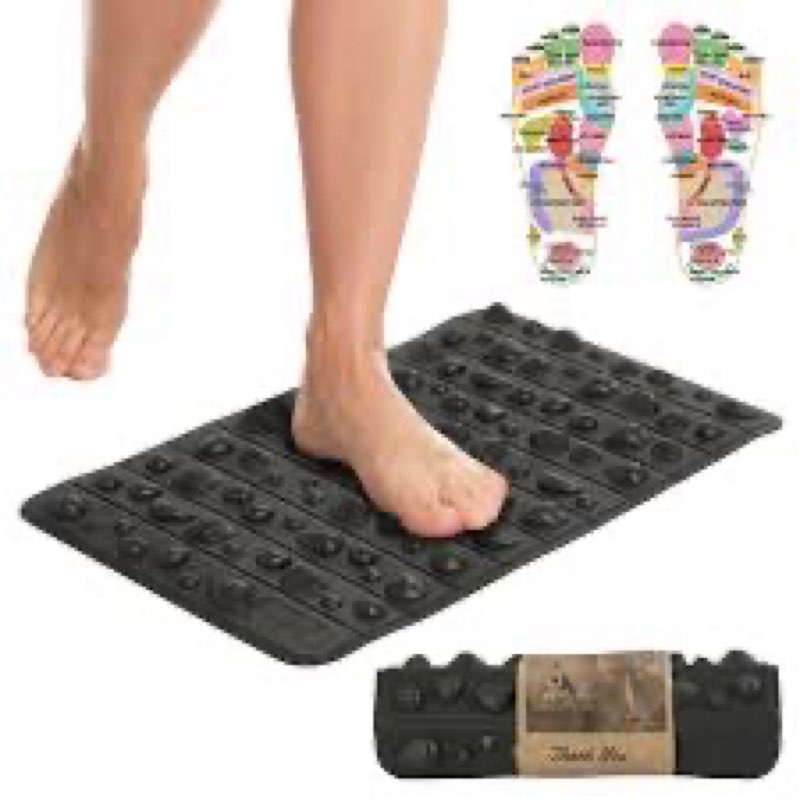 Simgoing 1 Pcs Acupressure Foot Massager Mat Foot Massage Standing Pad with Ball Tracks 21.5 Inch La