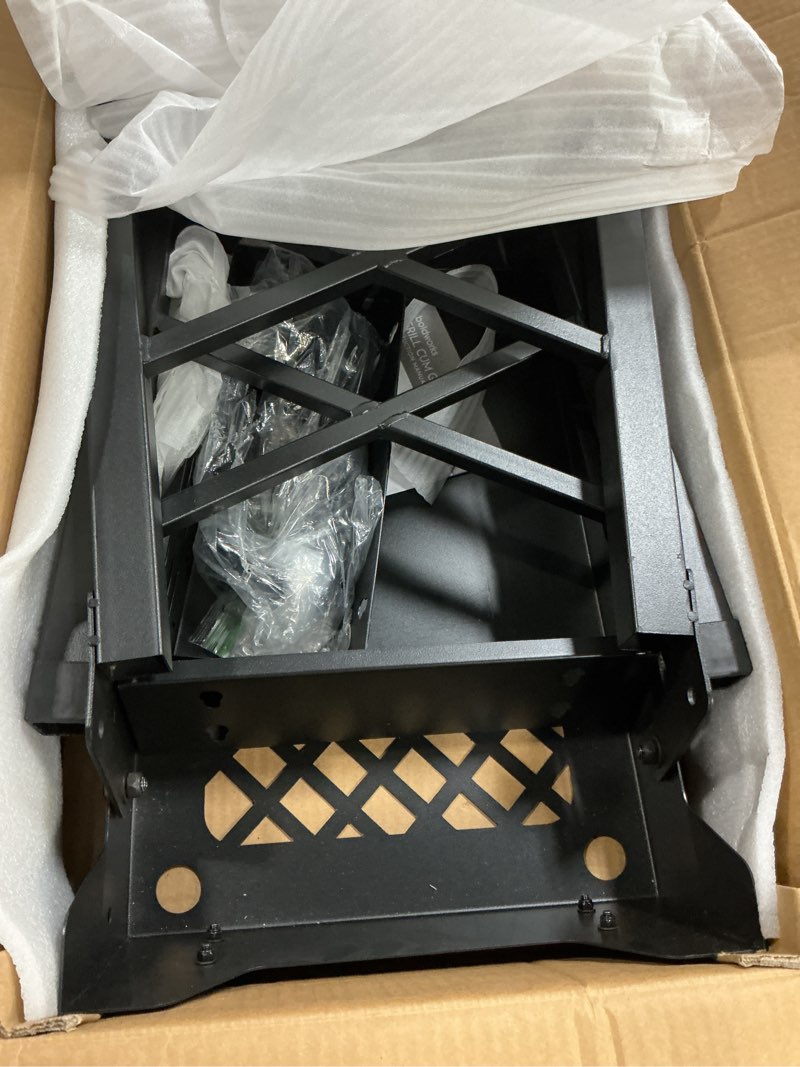 Condition photo showing As Is for boldworks griddle stand for blackstone griddle table fits blackstone table top grill 17 inch and 22 inch portable with folding and height adjustable legs 41 x 11.8 inch
