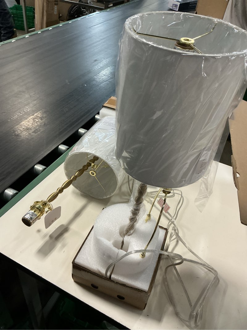 Condition photo showing Good Condition for brass buffet lamps set of 2 – 28.5" tall | brasslism