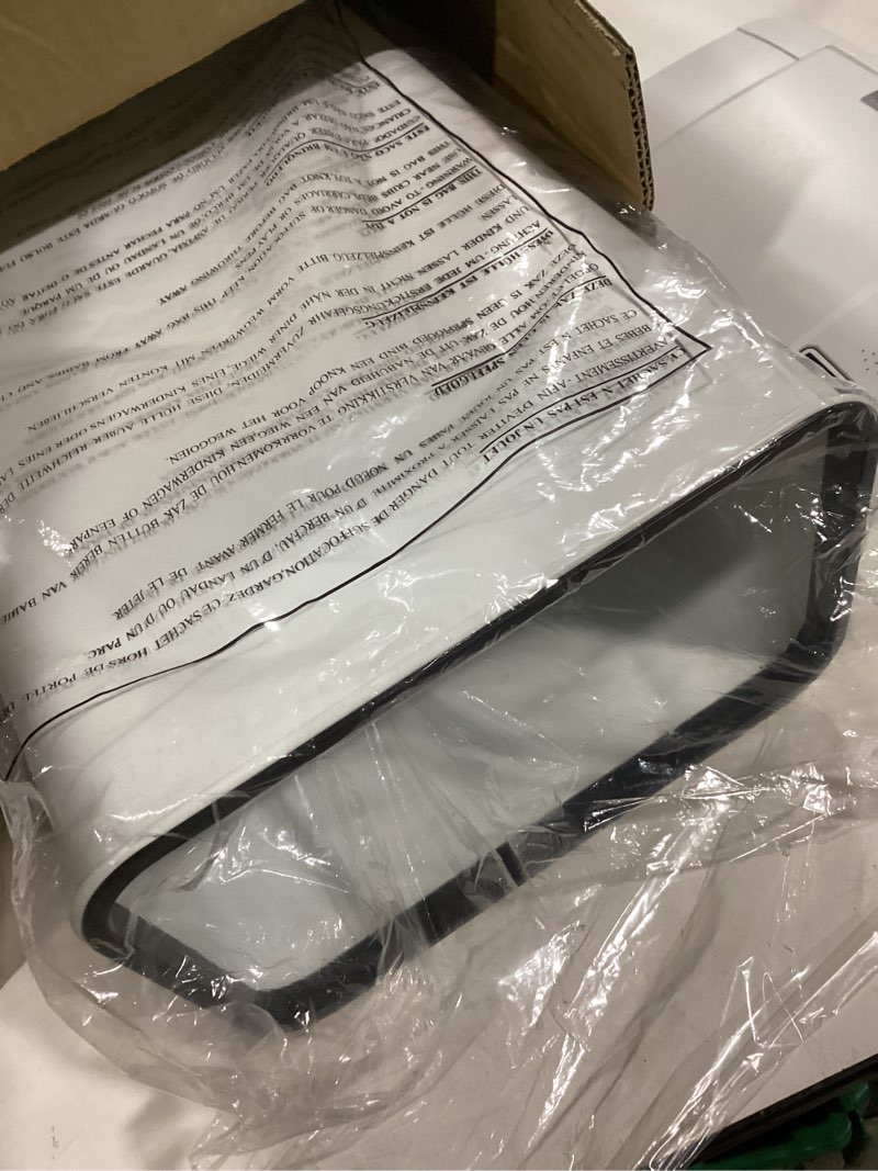 Condition photo showing Good Condition for iTouchless 4 Gallon Sensor AbsorbX Odor Filter and Air Freshener, Touchless Automatic Pearl Waste, Perfect for Office and Bathroom Garbage Bin, Trash Can 4 Gal White (MT04SW-4) Chalk White, 4 Gal