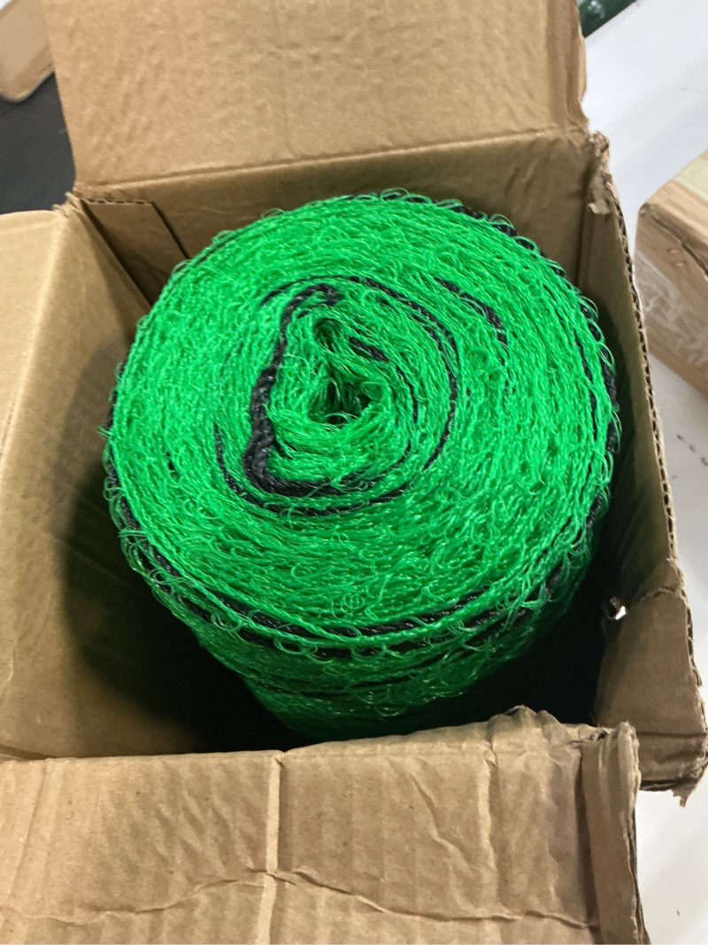 Condition photo showing New/Like New for plastic garden fence 4x100 ft deer fence netting, temporary mesh fencing animal barrier for deer, chicken, poultry, pet, wildlife, garden bird netting for plant fruit tree vegetable protection 4x100 ft green