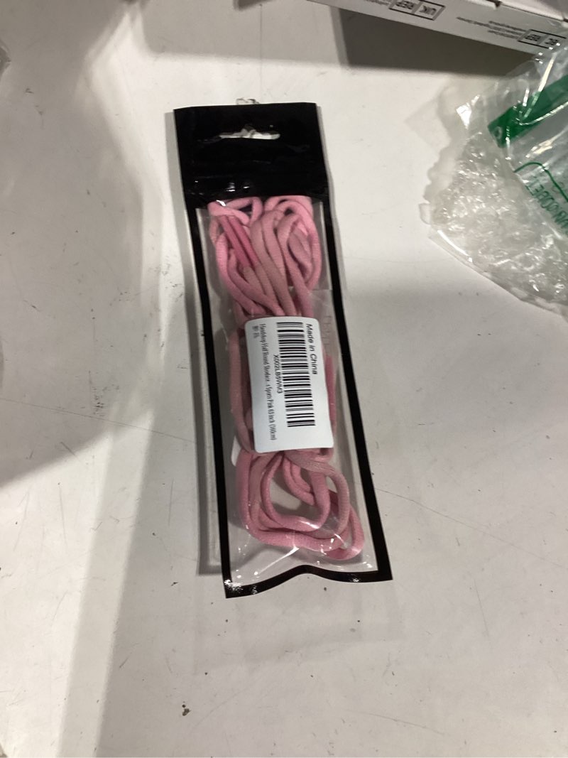 Condition photo showing New/Like New for handshop 1/4" oval athletic shoelaces 24"-72" in 22 colors half round shoe laces 63 inch (160cm) pink