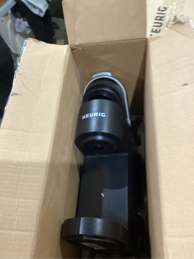 Condition photo showing As Is for keurig k-slim black single-serve k-cup pod coffee maker