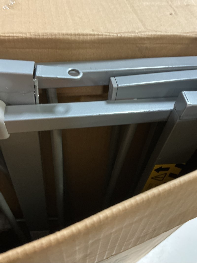 Condition photo showing Good Condition for regalo easy step 49-inch extra wide baby gate, includes 4-inch and 12-inch extension kit, 4 pack of pressure mount kit and 4 pack of wall mount kit, platinum - total pack of 1