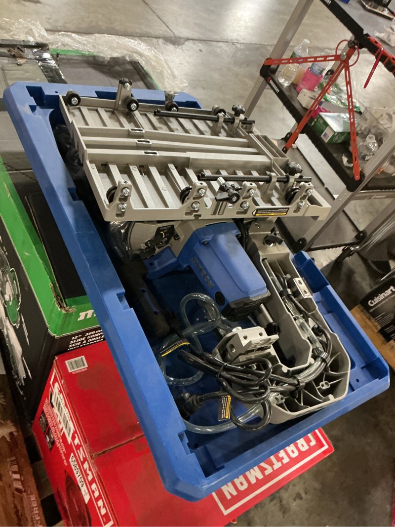 Condition photo showing As Is for kobalt 10 -amp 7-in -blade wet sliding table tile saw with stand
