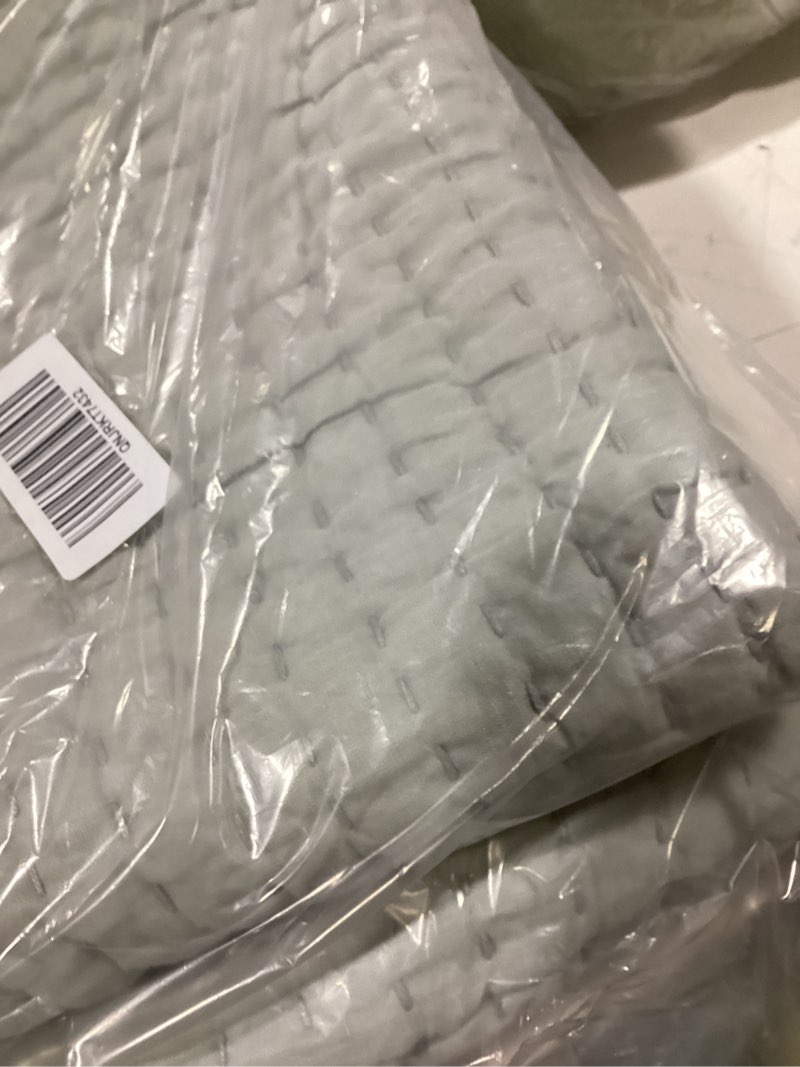 Condition photo showing Good Condition for sage green gaize comforter quince 