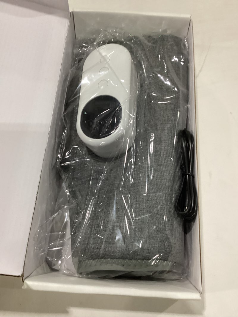 Condition photo showing New/Like New for leg massager-calf massager for circulation,3 modes & 3 intensity, 3 heat levels heat function,type-c rechargeable muscles relaxation,portable gift for mom, dad, athlete (gray)