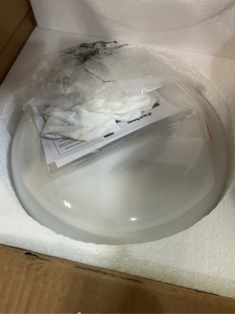 Condition photo showing New/Like New for semi flush mount ceiling light,11inch mid-century modern light fixture,black hallway light fixtures with white milk glass shade,vintage lighting fixtures for entryway,bedroom,kitchen,porch