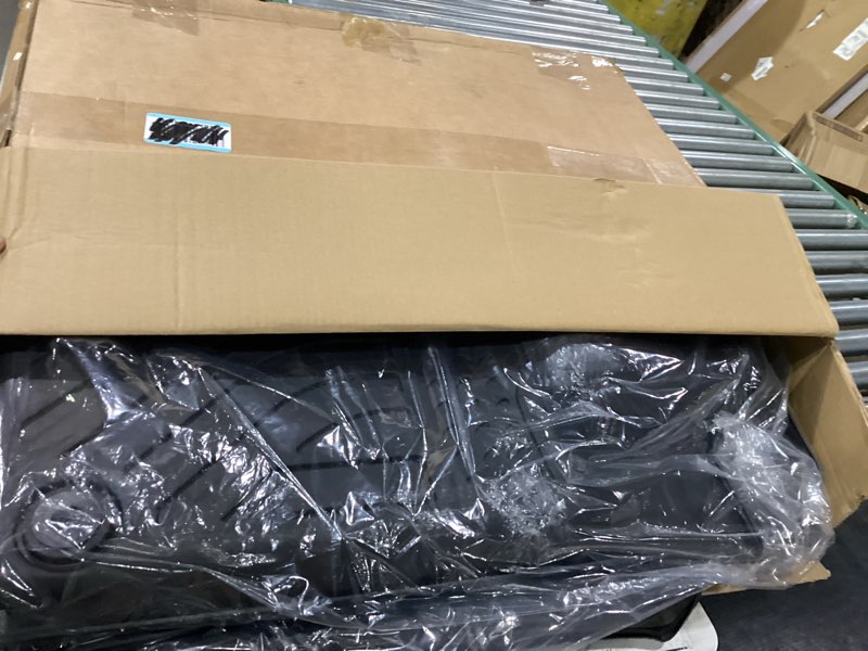 Condition photo showing New/Like New for floor mats & cargo liner for jeep grand cherokee l 2021-2025 (6-passenger no center console) with backrest mat, all weather tpe heavy duty automotive floor liners full set accessories black 21) for grand cherokee l 2021-2025 (6-seat) set